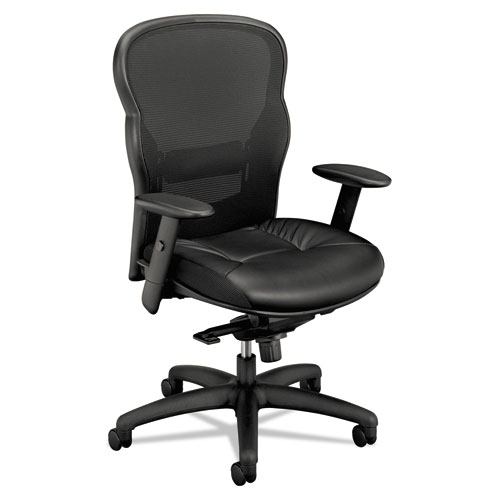 Picture of Wave Mesh High-Back Task Chair, Supports Up to 250 lb, 19.25" to 22" Seat Height, Black