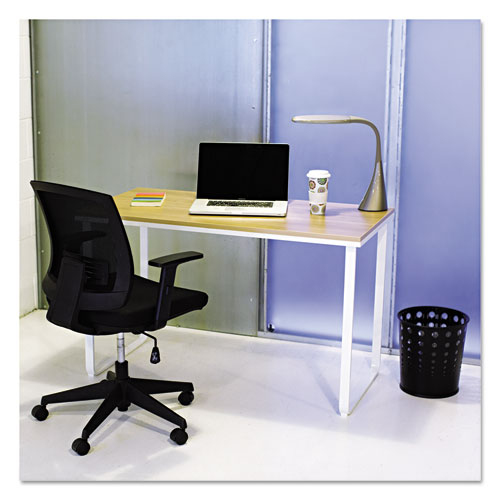 Picture of Steel Desk, 47.25" x 24" x 28.75", Beech/White