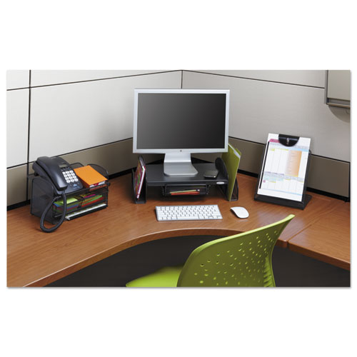Picture of Onyx Mesh Monitor Stand, 19.25" x 11.25" x 6.25", Black