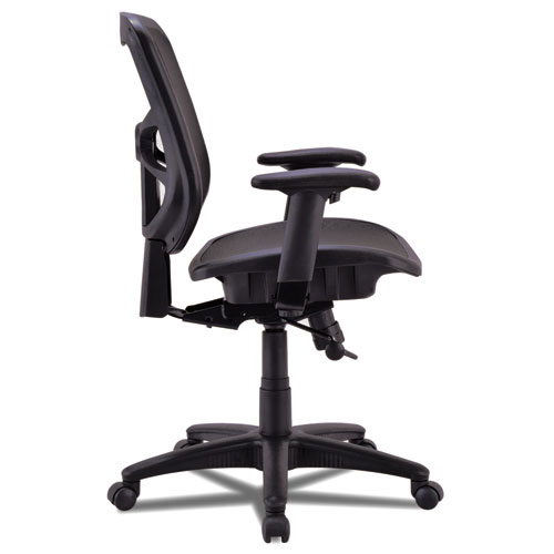 Picture of Alera Elusion Series Mesh Mid-Back Swivel/Tilt Chair, Supports Up to 275 lb, 17.9" to 21.6" Seat Height, Black