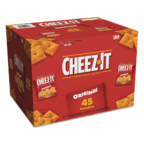 Picture of Cheez-it Crackers, Original, 1.5 oz Pack, 45 Packs/Carton