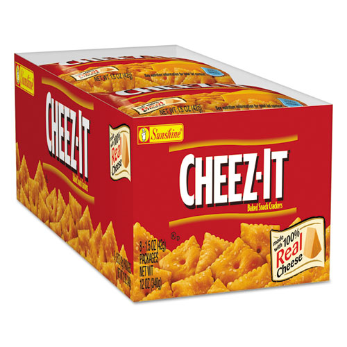 Picture of Cheez-it Crackers, 1.5 oz Bag, Reduced Fat, 60/Carton