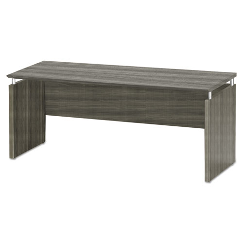 Picture of Medina Series Laminate Credenza, 72w x 20d x 29.5h, Gray Steel