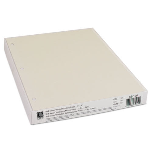 Picture of Redi-Mount Photo-Mounting Sheets, 11 x 9, 50/Box