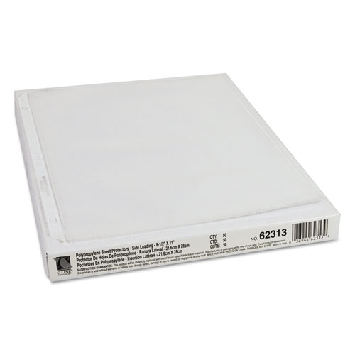 Picture of Side Loading Polypropylene Sheet Protectors, Clear, 2", 11 x 8.5, 50/Box