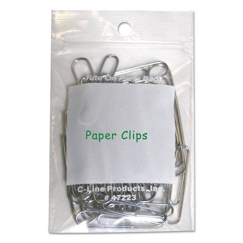 Picture of Write-On Poly Bags, 2 mil, 2" x 3", Clear, 1,000/Carton