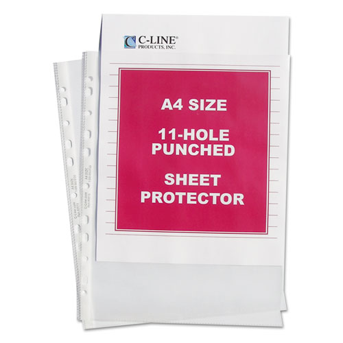 Picture of Standard Weight Poly Sheet Protectors, Clear, 2", 11.75 x 8.25, 50/Box