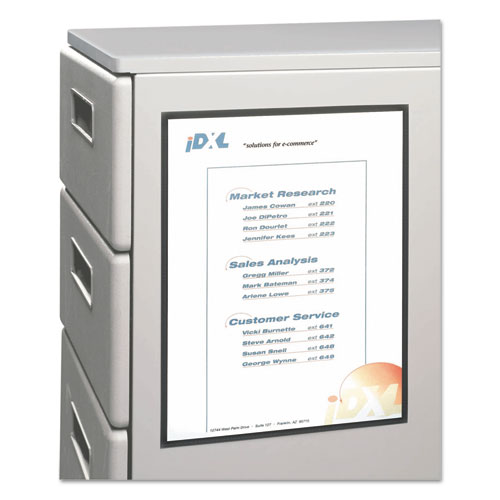 Picture of Magnetic Cubicle Keepers Display Holders, 9.2 x 11.69, Magnetic Mount, Clear, 25/Pack