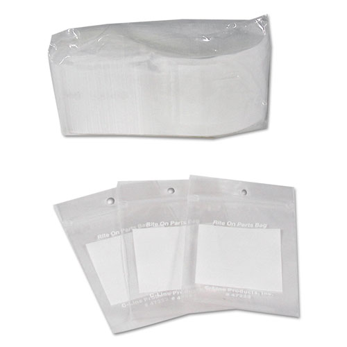 Picture of Write-On Poly Bags, 2 mil, 2" x 3", Clear, 1,000/Carton