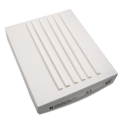 Picture of Slide 'N Grip Binding Bars, 40-Sheet Capacity, 11" x 0.25", White, 100/Box