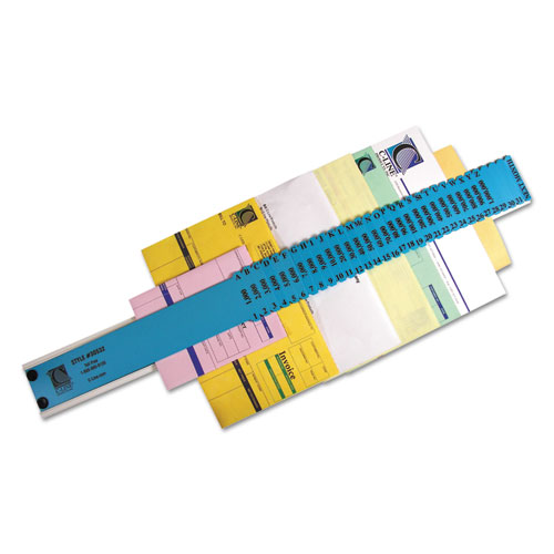 Picture of Plastic Indexed Sorter, 32 Dividers, Alpha/Numeric/Date Index, Letter Size, Blue Frame
