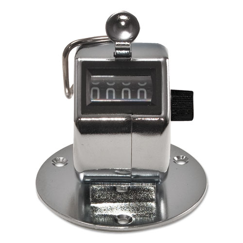 Picture of Tally II Desk Model Tally Counter, Registers 0-9999, Chrome