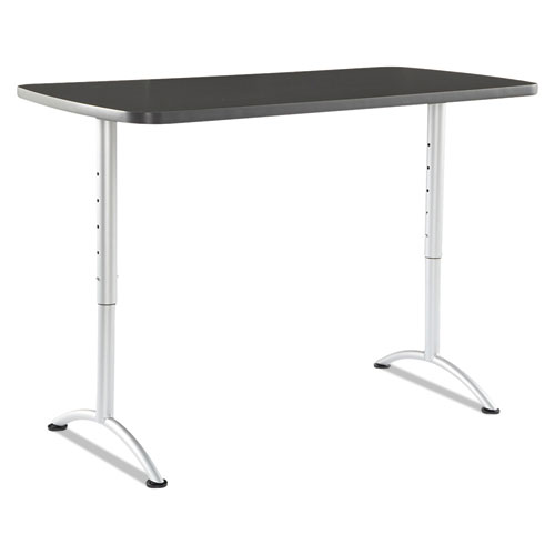 Picture of ARC Adjustable-Height Table, Rectangular, 60" x 30" x 30" to 42", Graphite/Silver