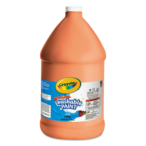 Picture of Washable Paint, Orange, 1 gal Bottle