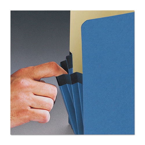 Picture of Colored File Pockets, 5.25" Expansion, Letter Size, Blue