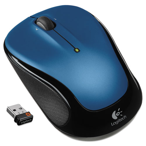 M325+Wireless+Mouse%2C+2.4+Ghz+Frequency%2F30+Ft+Wireless+Range%2C+Left%2Fright+Hand+Use%2C+Blue