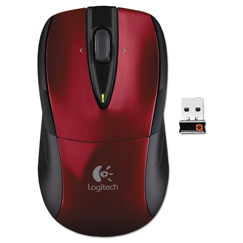 Picture of M525 Wireless Mouse, 2.4 GHz Frequency/33 ft Wireless Range, Left/Right Hand Use, Red
