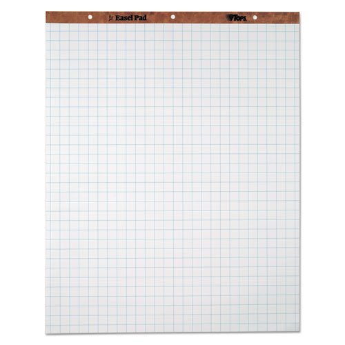 Picture of Easel Pads, Quadrille Rule (1 sq/in), 27 x 34, White, 50 Sheets, 4/Carton