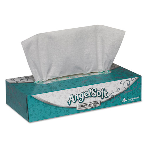 Picture of Premium Facial Tissues in Flat Box, 2-Ply, White, 100 Sheets, 30 Boxes/Carton
