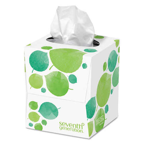 Picture of 100% Recycled Facial Tissue, 2-Ply, White, 85 Sheets/Box