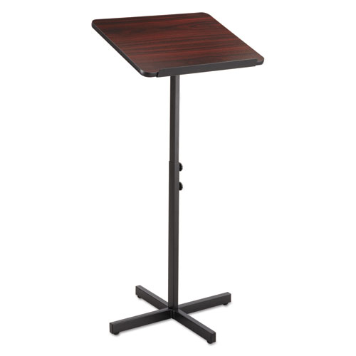 Picture of Adjustable Speaker Stand, 21 x 21 x 29.5 to 46, Mahogany/Black