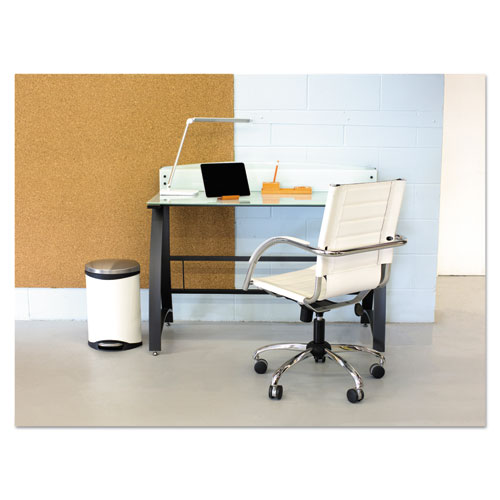 Picture of Step-On Medical Receptacle, 3 gal, Steel, White