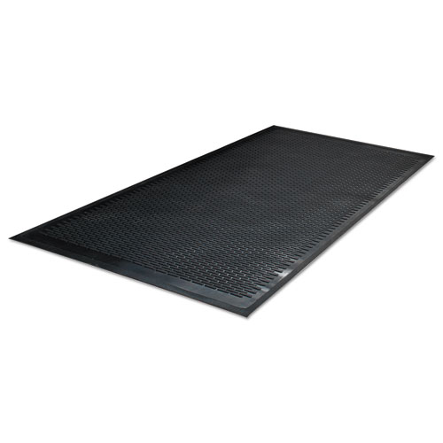 Picture of Clean Step Outdoor Rubber Scraper Mat, Polypropylene, 36 x 60, Black