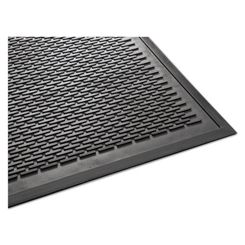 Picture of Clean Step Outdoor Rubber Scraper Mat, Polypropylene, 36 x 60, Black