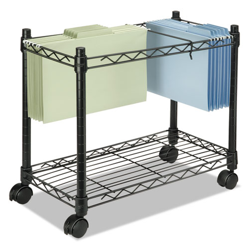 Picture of High-Capacity Rolling File Cart, 24 x 14 x 20.5, Black