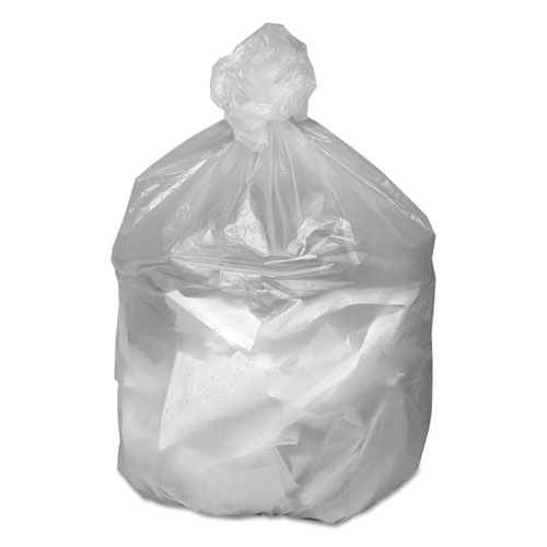 Picture of Waste Can Liners, 30 gal, 8 mic, 30" x 36", Natural, 25 Bags/Roll, 20 Rolls/Carton