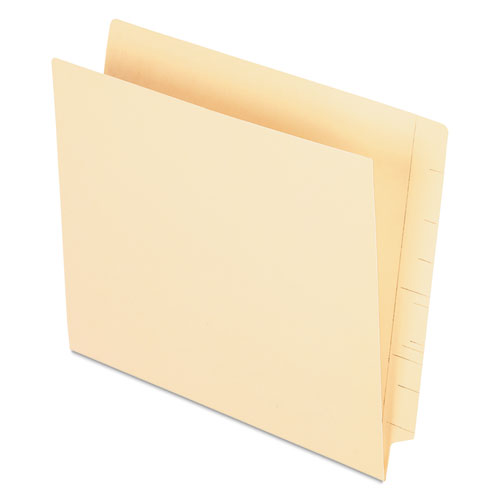 Picture of Manila End Tab Pocket Folder, Straight Tabs, Letter Size, Manila, 50/Box