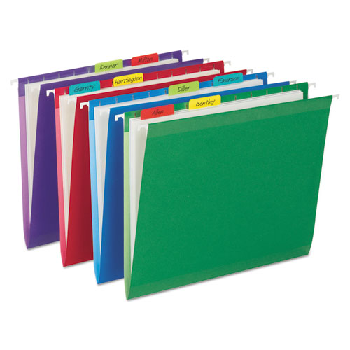 Picture of Solid Color Tabs, 1/5-Cut, Assorted Colors, 2" Wide, 24/Pack