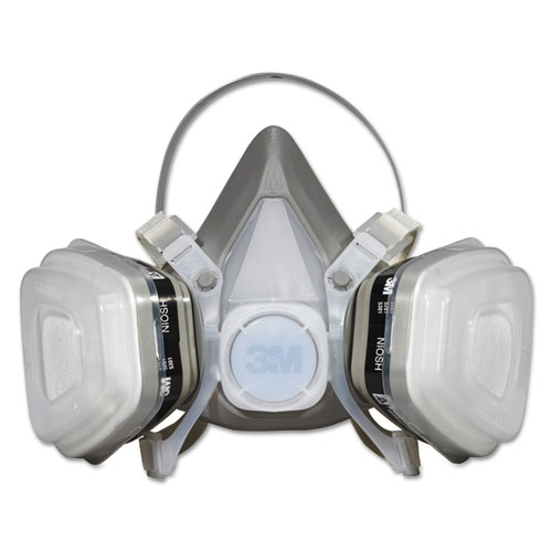 Picture of Dual Cartridge Respirator Assembly 52P71, Organic Vapor/P95, Medium