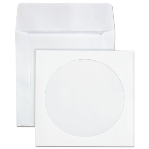 Picture of CD/DVD Sleeves, 1 Disc Capacity, White, 100/Box