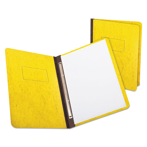 Picture of Heavyweight PressGuard and Pressboard Report Cover w/ Reinforced Side Hinge, 2-Prong Metal Fastener, 3" Cap, 8.5 x 11, Yellow