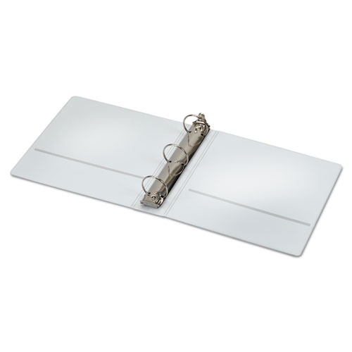 Picture of Spine Vue Locking Round Ring Binder, 3 Rings, 2" Capacity, 11 x 8.5, White