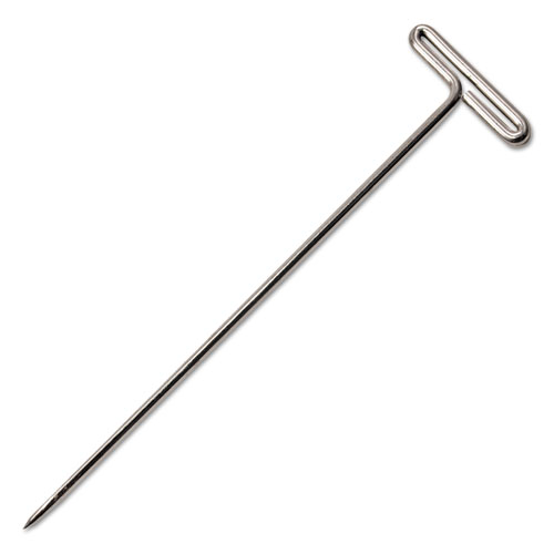 Picture of T-Pins, Steel, Silver, 2", 100/Box