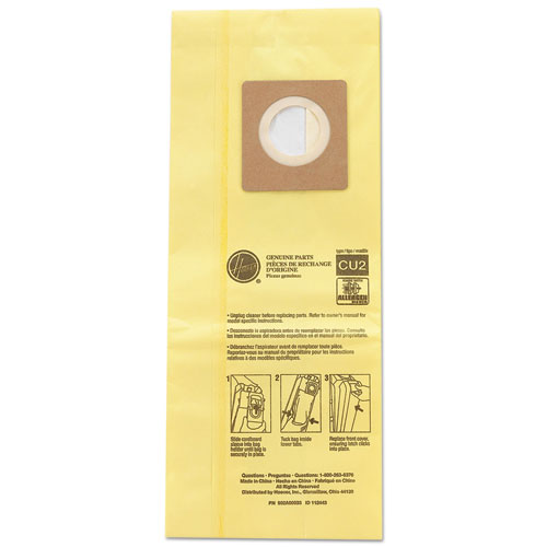 Picture of HushTone Vacuum Bags, Yellow, 10/Pack