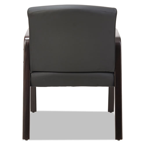 Picture of Alera Reception Lounge WL Series Guest Chair, 24.21" x 24.8" x 32.67", Black Seat, Black Back, Espresso Base