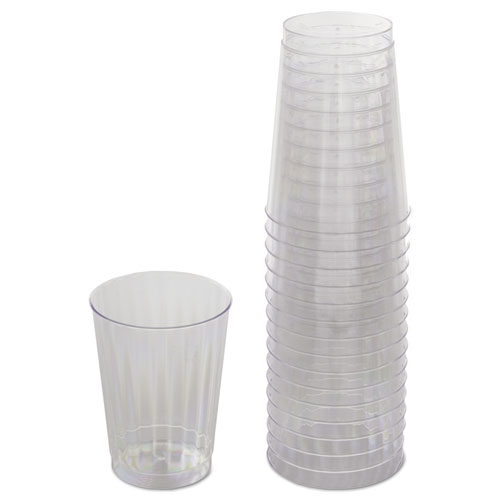 Picture of Classicware Tumblers, 10 oz, Plastic, Clear, 16/Pack