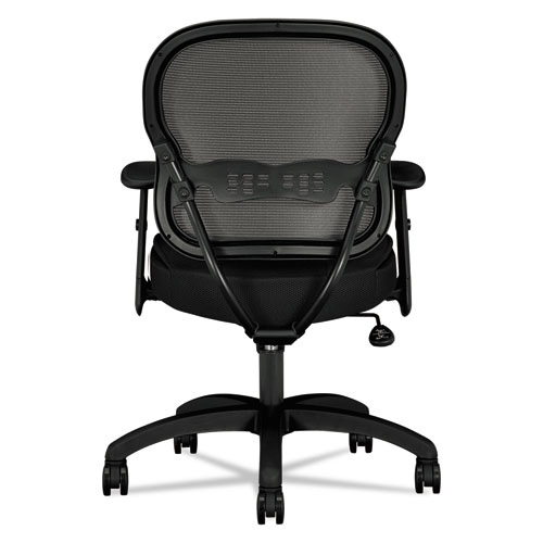 Picture of Wave Mesh Mid-Back Task Chair, Supports Up to 250 lb, 18" to 22.25" Seat Height, Black