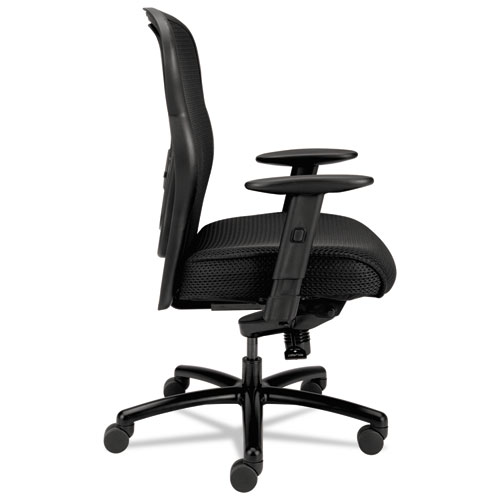 Picture of Wave Mesh Big and Tall Chair, Supports Up to 450 lb, 19.25" to 22.25" Seat Height, Black