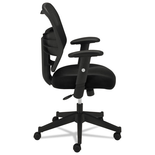 Picture of VL531 Mesh High-Back Task Chair with Adjustable Arms, Supports Up to 250 lb, 18" to 22" Seat Height, Black