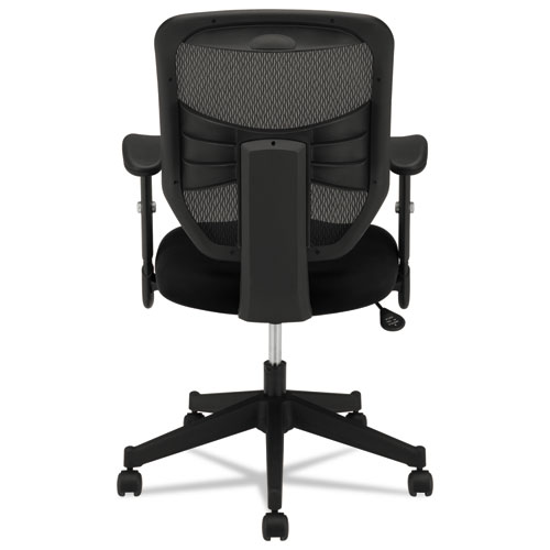 Picture of VL531 Mesh High-Back Task Chair with Adjustable Arms, Supports Up to 250 lb, 18" to 22" Seat Height, Black