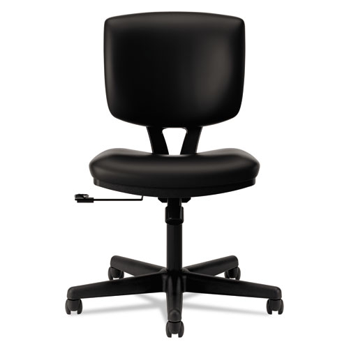 Picture of Volt Series Leather Task Chair, Supports Up to 250 lb, 18" to 22.25" Seat Height, Black