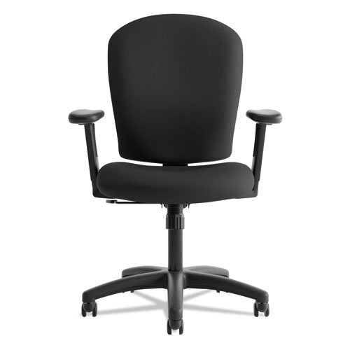 Picture of HVL220 Mid-Back Task Chair, Supports Up to 250 lb, 17.5" to 21" Seat Height, Black