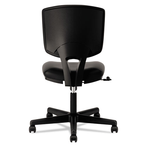 Picture of Volt Series Leather Task Chair, Supports Up to 250 lb, 18" to 22.25" Seat Height, Black