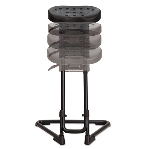 Picture of Alera SS Series Sit/Stand Adjustable Stool, Supports Up to 300 lb, Black