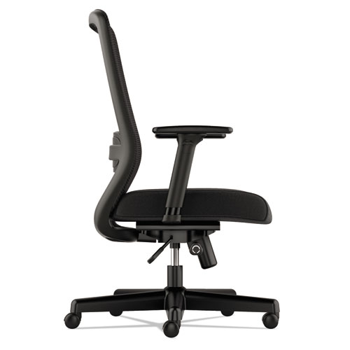 Picture of Exposure Mesh High-Back Task Chair, Supports Up to 250 lb, 18" to 21.5" Seat Height, Black