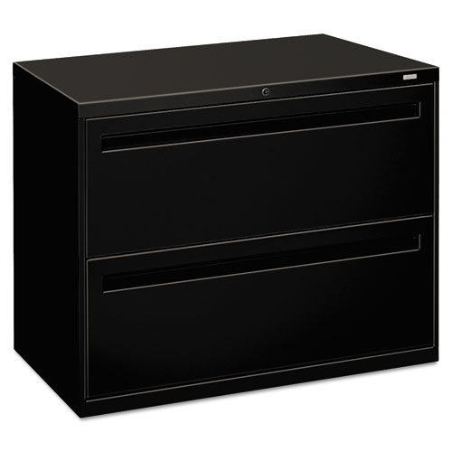 Picture of Brigade 700 Series Lateral File, 2 Legal/Letter-Size File Drawers, Black, 36" x 18" x 28"